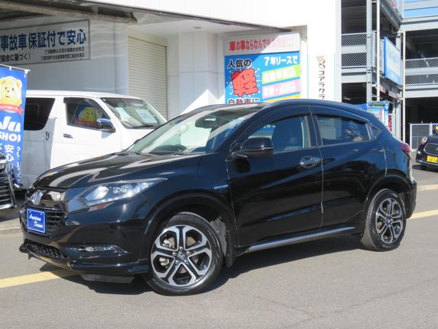 ヴェゼル ハイブリッドＺ・ホンダセンシング　ギャザーズ９インチナビ　フルセグＴＶ　バックカメラ　ブルートゥース　純正１７インチアルミ　ビルトインＥＴＣ　ハーフレザーシート　シートヒーター　ＬＥＤヘッド＆フォグランプ　パドルシフト　クルコン（2枚目）