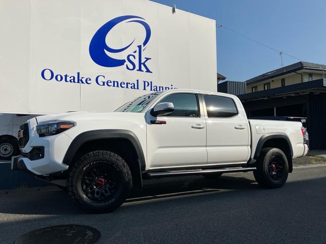 タコマ  ダブルキャブ TRD PRO 左ハンドル 4WD レザーシート シートヒーター ナビTV バックカメラ Bluetooth ETC ドラレコ クルーズコントロール スマートキー 16inアルミホイール(9枚目)