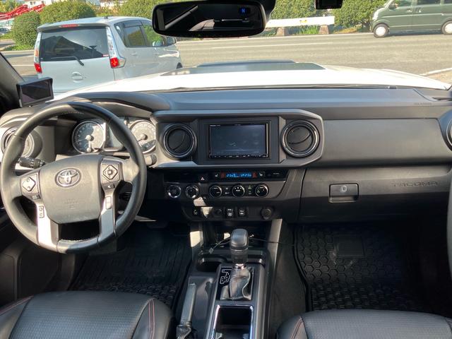 タコマ  ダブルキャブ TRD PRO 左ハンドル 4WD レザーシート シートヒーター ナビTV バックカメラ Bluetooth ETC ドラレコ クルーズコントロール スマートキー 16inアルミホイール(38枚目)