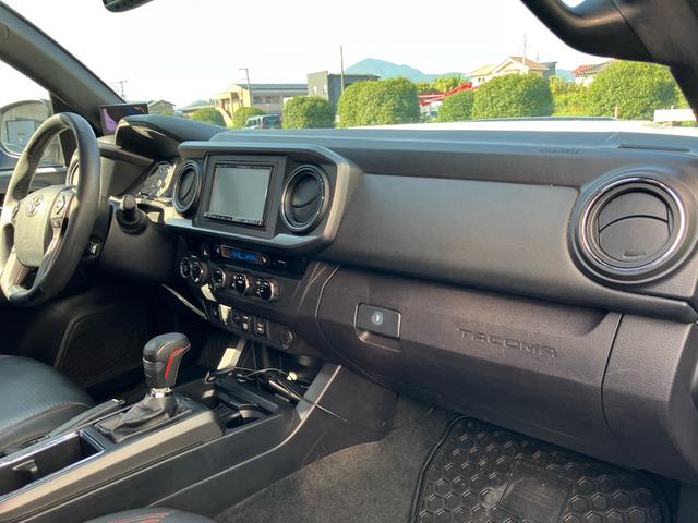 タコマ  ダブルキャブ TRD PRO 左ハンドル 4WD レザーシート シートヒーター ナビTV バックカメラ Bluetooth ETC ドラレコ クルーズコントロール スマートキー 16inアルミホイール(46枚目)