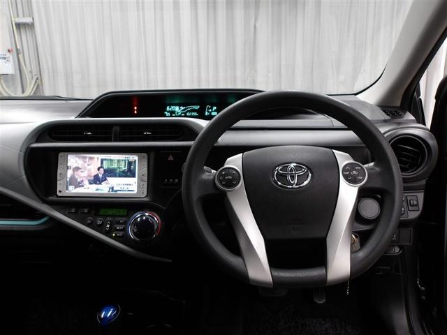 アクア S キーレスエントリ ドラレコ付 ナビ&TV ワンオーナー車 オートエアコン デュアルエアバック ESC Bカメラ パワーウィンドウ SRS ワンセグTV パワーステアリング ABS メモリーナビ(4枚目)