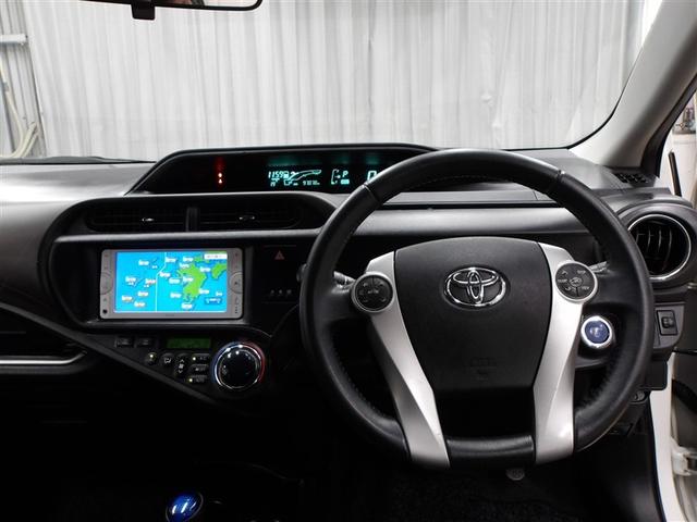 アクア G バックモニタ セキュリティー デュアルエアバック ナビTV パワーウィンドウ 1オーナ- ESC ATエアコン ABS パワーステアリング 運転席エアバッグ キーレススタートシステム ワンセグTV(4枚目)