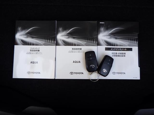 アクア X 踏み間違い防止 100V イモビ LEDヘッドライト スマートキー 横滑り防止機能 キーレスエントリー オートクルーズ オートエアコン ETC カーテンエアバッグ パワーステアリング ABS(38枚目)