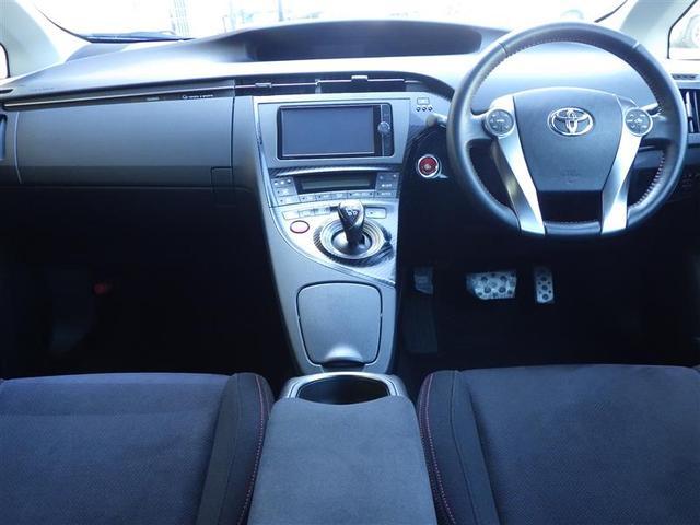 プリウス Sツーリングセレクション・G’s WSRS 地デジフルセグ AC PW 盗難防止 横滑り防止機能 キーレスキー 整備記録簿 メモリナビ カーテンエアバック ABS 運転席エアバック ナビTV スマートキー&プッシュスタート パワステ(6枚目)