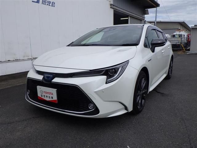 カローラツーリング ハイブリッド　ダブルバイビー　追突軽減ブレーキ　バックモニタ　横滑防止　スマキー　ＬＥＤライト　デュアルエアバッグ　エアコン　オートクルーズ　サイドエアバッグ　ＥＴＣ付　ナビ　ＰＳ　キーフリー　ＡＢＳ　エアバック　メモリ－ナビ（2枚目）