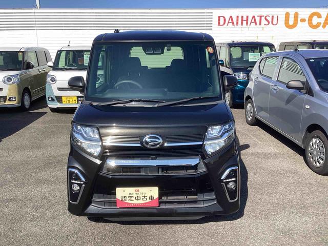 タント カスタムX インパネシフト プッシュスタートスイッチ 電子カードキー 電動スライドドア 衝突軽減ブレーキ 車線逸脱防止 アルミホイール ABS カーナビ(2枚目)