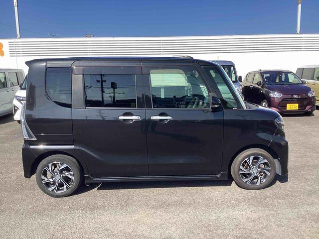 タント カスタムX インパネシフト プッシュスタートスイッチ 電子カードキー 電動スライドドア 衝突軽減ブレーキ 車線逸脱防止 アルミホイール ABS カーナビ(4枚目)