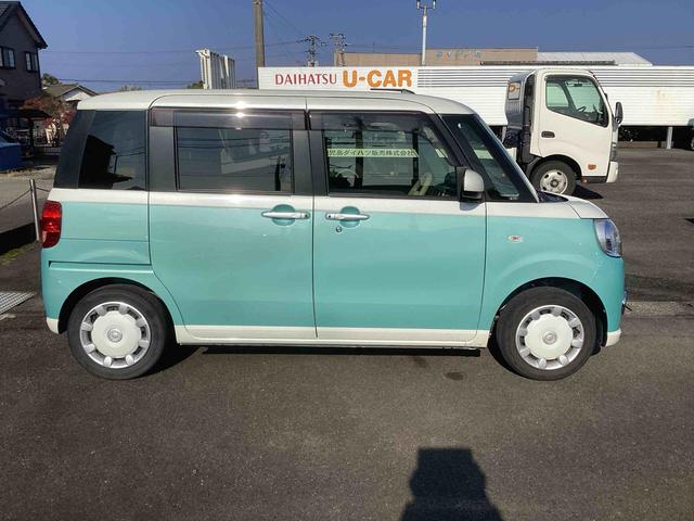 ムーヴキャンバス G SAIII インパネシフト プッシュスタートスイッチ 電子カードキー 衝突軽減ブレーキ レーンアシスト ABS オートエアコン(4枚目)