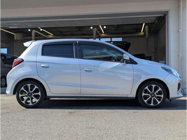 ミラージュ １．２Ｇ　メモリーナビ　バックカメラ　Ｂｌｕｅｔｏｏｔｈ　ドラ　オートクルーズ　衝突軽減ブレーキ　フルセグＴＶ　アルミホイール　Ｂカメラ　ＤＶＤ再生可能　横滑り防止装置　インテリキー　フルオートエアコン　ＡＢＳ（6枚目）