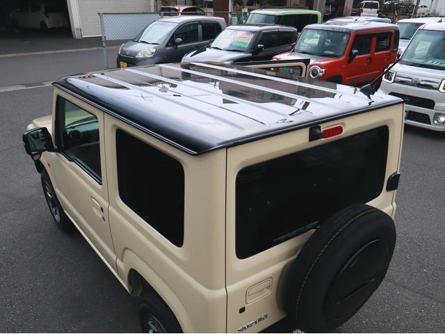 ジムニー ＸＣ　８インチナビＴＶハイマウントＢカメラＢＴ　Ｐスタート　ステアリモコン　リアＰセンサー　ＬＥＤライト　フォグ　アルミ　コーティング＆マット＆バイザー付（45枚目）