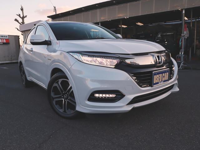 ヴェゼル ハイブリッドZ・ホンダセンシング 8インチナビTV後カメラBT ETC Pスタート パドルシフト レーダークルーズ シートヒーター LEDライト&フォグ(7枚目)