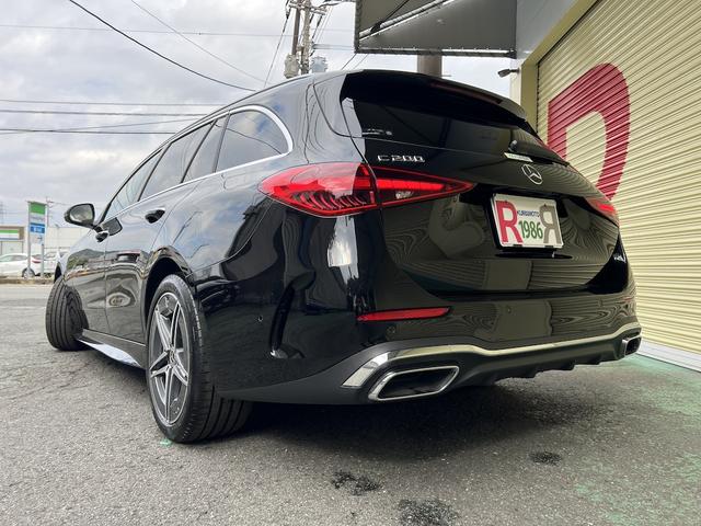 Ｃクラスステーションワゴン Ｃ２００ステーションワゴンアバンギャルドＡＭＧライＰ　１．５ターボＨＶ・サンルーフ・純正１１．９型ＨＤＤナビ・フルセグＴＶ・全方位カメ・ＥＴＣ・ヘッドアップディスプレイ・本革シート・シートＨ・パワーバックドア・ＡＭＧ１８ＡＷ・デジタルライト・ルーフレール（7枚目）