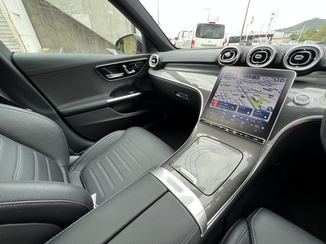 Ｃクラスステーションワゴン Ｃ２００ステーションワゴンアバンギャルドＡＭＧライＰ　１．５ターボＨＶ・サンルーフ・純正１１．９型ＨＤＤナビ・フルセグＴＶ・全方位カメ・ＥＴＣ・ヘッドアップディスプレイ・本革シート・シートＨ・パワーバックドア・ＡＭＧ１８ＡＷ・デジタルライト・ルーフレール（28枚目）