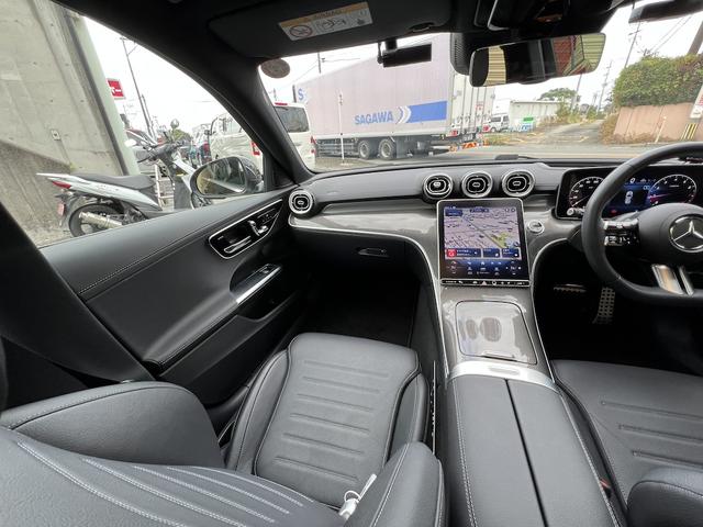 Ｃクラスステーションワゴン Ｃ２００ステーションワゴンアバンギャルドＡＭＧライＰ　１．５ターボＨＶ・サンルーフ・純正１１．９型ＨＤＤナビ・フルセグＴＶ・全方位カメ・ＥＴＣ・ヘッドアップディスプレイ・本革シート・シートＨ・パワーバックドア・ＡＭＧ１８ＡＷ・デジタルライト・ルーフレール（40枚目）