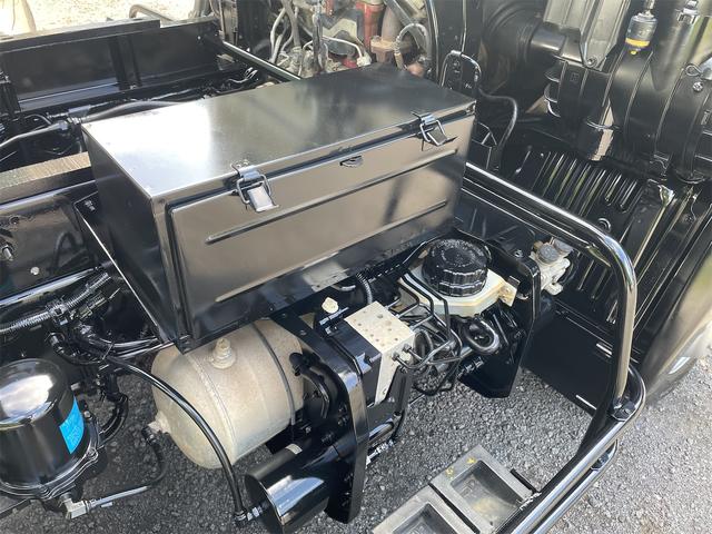 ヒノレンジャー ダンプ 4tダンプ ETC 6速ミッション コボレーン張替仕上げ済 左側電動格納ミラー(21枚目)