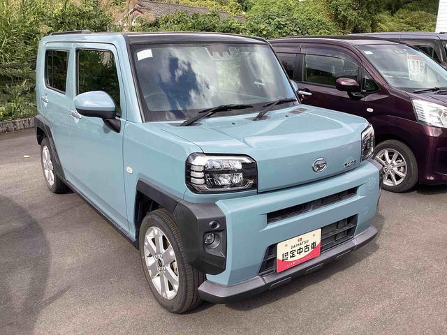 タフト Ｇ　インパネシフト　プッシュスタートスイッチ　電子カードキー　運転席助手席エアバッグ　被害軽減ブレーキ　オートマチックハイビーム　車線逸脱防止　ガラスルーフ　アルミホイール　ＡＢＳ（7枚目）