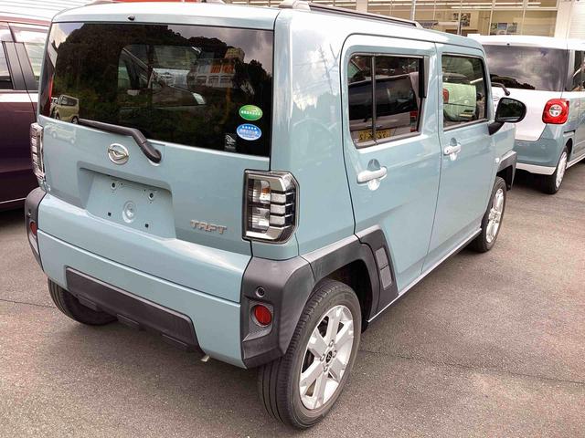 タフト Ｇ　インパネシフト　プッシュスタートスイッチ　電子カードキー　運転席助手席エアバッグ　被害軽減ブレーキ　オートマチックハイビーム　車線逸脱防止　ガラスルーフ　アルミホイール　ＡＢＳ（8枚目）