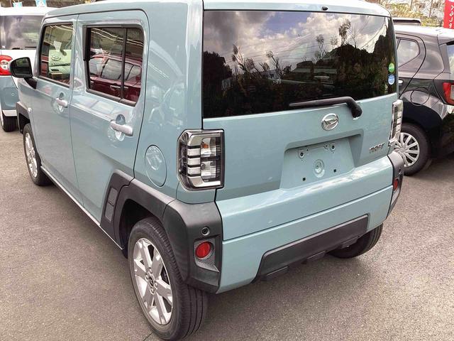 タフト Ｇ　インパネシフト　プッシュスタートスイッチ　電子カードキー　運転席助手席エアバッグ　被害軽減ブレーキ　オートマチックハイビーム　車線逸脱防止　ガラスルーフ　アルミホイール　ＡＢＳ（9枚目）