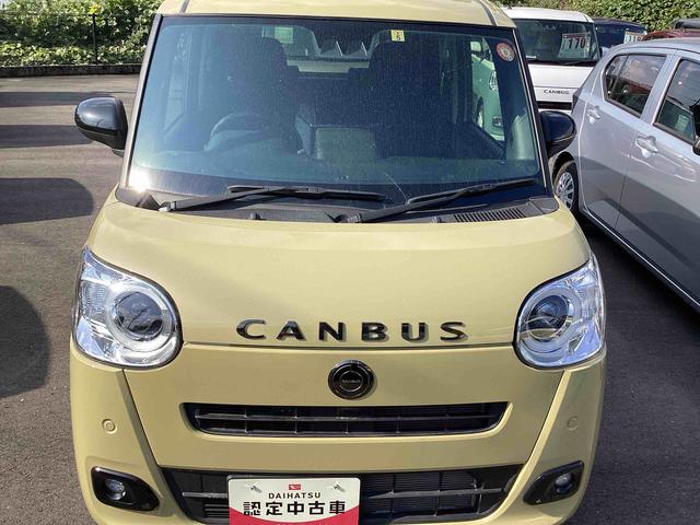 ムーヴキャンバス セオリーＧ　インパネシフト　プッシュスタートスイッチ　電子カードキー　電動パーキングブレーキ　ディスプレイオーディオ　両側電動スライドドア　衝突軽減ブレーキ　車線逸脱警報　オートハイビーム　ＡＢＳ（2枚目）