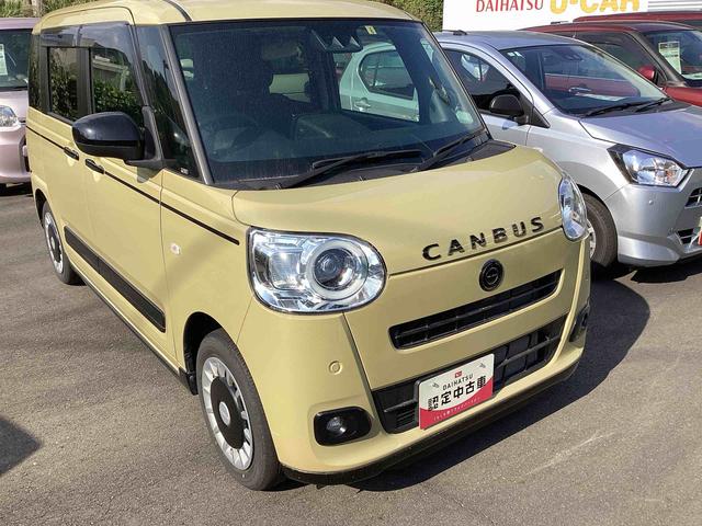 ムーヴキャンバス セオリーＧ　インパネシフト　プッシュスタートスイッチ　電子カードキー　電動パーキングブレーキ　ディスプレイオーディオ　両側電動スライドドア　衝突軽減ブレーキ　車線逸脱警報　オートハイビーム　ＡＢＳ（6枚目）