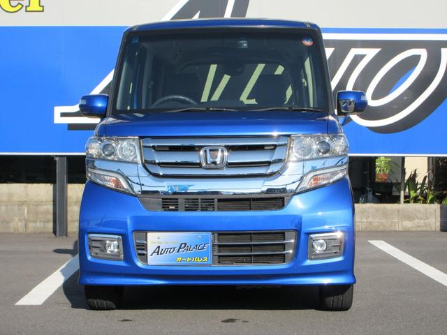 Ｎ－ＢＯＸカスタム Ｇ・ターボＬパッケージ　最終型　両側電動　ハーフレザーシート　純正ナビフルセグ　Ｂｌｕｅｔｏｏｔｈ　バックカメラ　ＨＩＤオートライト　オートクルーズ　ＥＴＣ　純正エアロ＆１５インチアルミ　走行４０２０１キロ　禁煙車（2枚目）