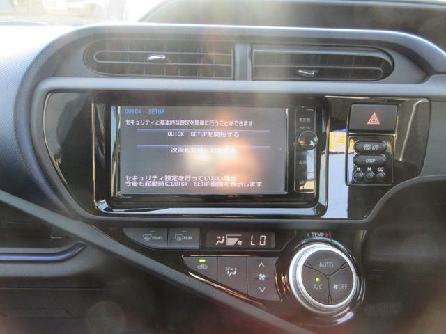 アクア Ｓ　純正ナビフルセグ　ＤＶＤ再生　Ｂｌｕｅｔｏｏｔｈ　オートライト　バックカメラ　スマートキー＆プッシュスタート　ＥＴＣ　１５インチアルミ　下取車　走行４７１５０キロ　禁煙車（10枚目）