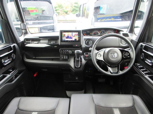 N-BOXカスタム Lターボ 電子制御パーキング ハーフレザーシート&ヒーター 純正ナビフルセグ Bluetooth バックカメラ LEDオートハイビームライト オートクルーズ ドラレコ 純正エアロ&アルミ 走行13412キロ禁煙(13枚目)