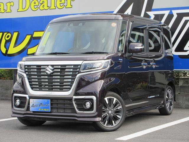 スペーシアカスタム ハイブリッドＸＳターボ　デュアルカメラブレーキ　両側電動　ハーフレザーシート＆ヒーター　全方位モニター　純正ナビフルセグ　Ｂｌｕｅｔｏｏｔｈ　オートクルーズ　ＥＴＣ　純正エアロ＆アルミ　走行２７３７５キロ　禁煙車（7枚目）