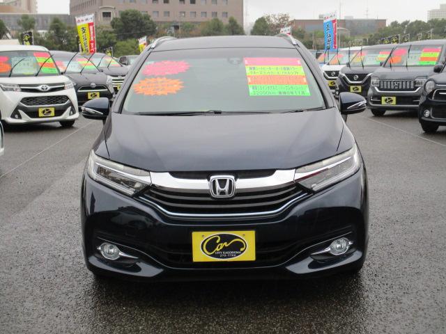 シャトル ハイブリッドZ ワンオーナー 禁煙車 あんしんパッケージ 衝突被害軽減ブレーキ サイドエアバック 純正SDナビ ビルトインETC バックモニター 社外ドライブレコーダー ハーフレザーシート(2枚目)