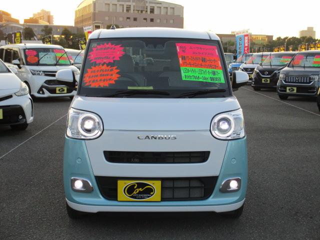 ムーヴキャンバス ストライプスＧ　展示車　スマートアシストＩＩＩ　誤発進抑制防止装置　前後クリアランスソナー　社外ＳＤナビ　バックモニター（2枚目）