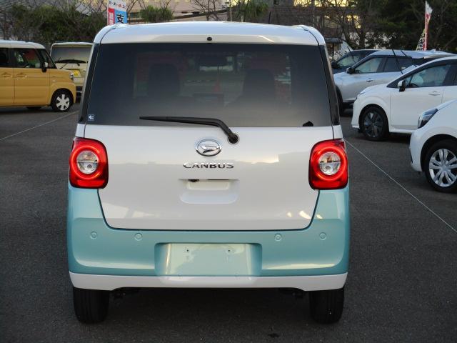 ムーヴキャンバス ストライプスＧ　展示車　スマートアシストＩＩＩ　誤発進抑制防止装置　前後クリアランスソナー　社外ＳＤナビ　バックモニター（5枚目）