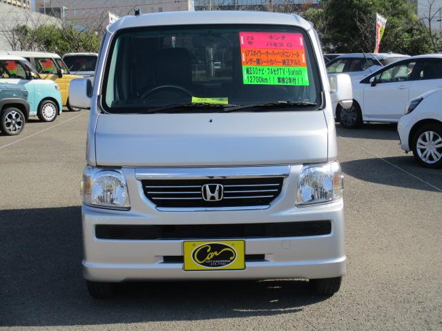 バモス Ｇ　純正ＳＤナビ　リアスポイラー　オーバーヘッドコンソール（2枚目）