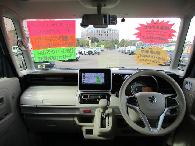 スペーシア ハイブリッドX 禁煙車 デュアルカメラブレーキサポート リアクリアランスソナー 後退時ブレーキサポート ヘッドアップディスプレイ 純正SDナビ ルーフレール(10枚目)