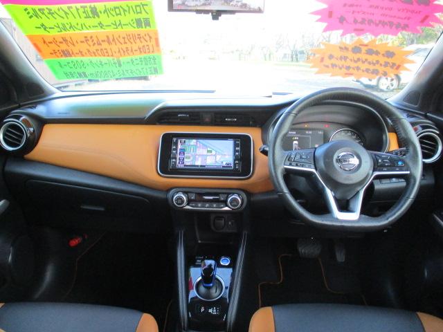 キックス Ｘ　ツートーンインテリアエディション　禁煙車　エマージェンシーブレーキ　前後クリアランスソナー　アラウンドビューモニター　純正ＳＤナビ　プロパイロット（10枚目）