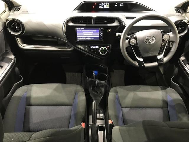 アクア S キーレスエントリ イモビ ナビ&TV オートエアコン デュアルエアバック ESC パワーウィンドウ AUX端子 ETC SRS ワンセグTV パワーステアリング ABS メモリーナビ 被害軽減ブレーキ(2枚目)