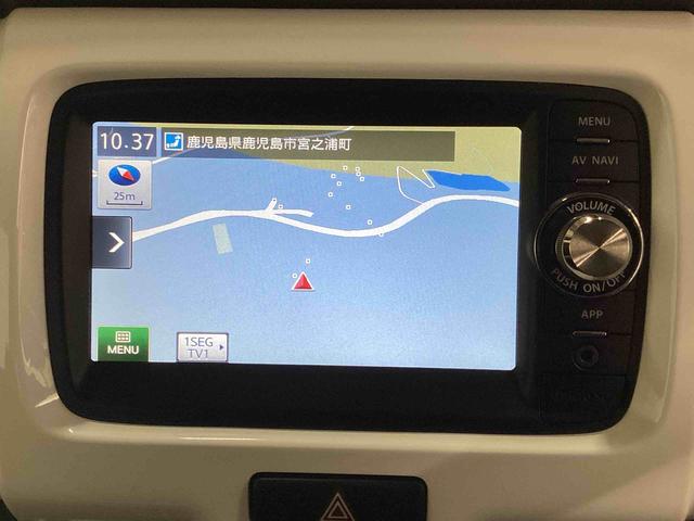 ハスラー Ｘ　インパネシフト　プッシュスタートスイッチ　電子カードキー　カーナビ　バックモニター　フォグランプ　アルミホイール　ＡＢＳ　ＥＴＣ車載器（10枚目）