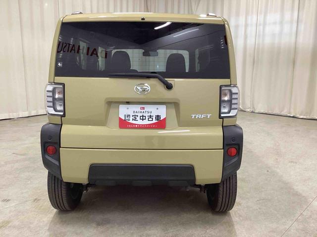 タフト Ｇターボ　ターボ車　インパネシフト　プッシュスタートスイッチ　電子カードキー　電動パーキングブレーキ　アルミホイール　ＡＢＳ　オートハイビーム　誤発進抑制装置　ガラスルーフ（3枚目）