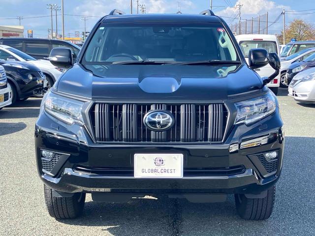 ランドクルーザープラド TX Lパッケージ マットブラックエディション 3列シート7人乗 マットブラックエディション ムーンルーフ クリアランス・バックソナー ブラックルーフレール アルパインBIGX9型カーナビ&バックカメラ ヘッドレストモニター 純正18インチアルミ(5枚目)