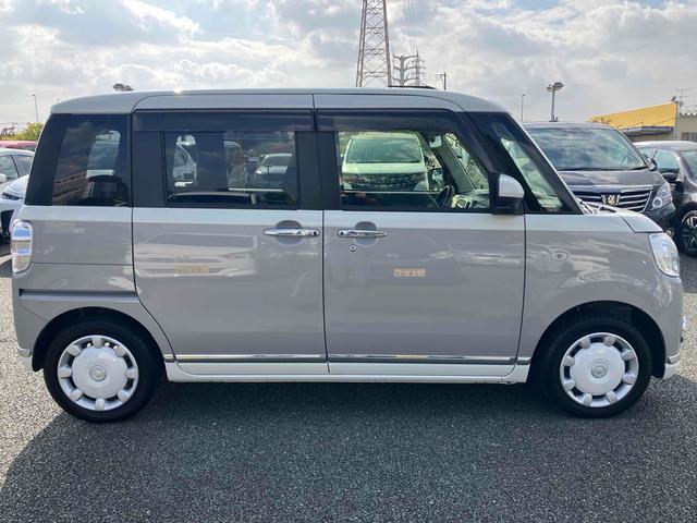 ムーヴキャンバス Ｇブラックインテリアリミテッド　ＳＡＩＩＩ　ストライプカラー（グレー）　スマートアシスト３　３６０°ＶＩＥＷスイッチ　寒冷地仕様　シートヒーター　両側パワースライドドア　ＬＥＤヘッドランプ＆フォグランプ　１４インチオプションホイールキャップ（10枚目）