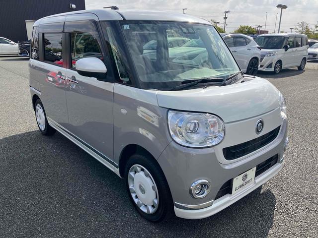 ムーヴキャンバス Ｇブラックインテリアリミテッド　ＳＡＩＩＩ　ストライプカラー（グレー）　スマートアシスト３　３６０°ＶＩＥＷスイッチ　寒冷地仕様　シートヒーター　両側パワースライドドア　ＬＥＤヘッドランプ＆フォグランプ　１４インチオプションホイールキャップ（11枚目）