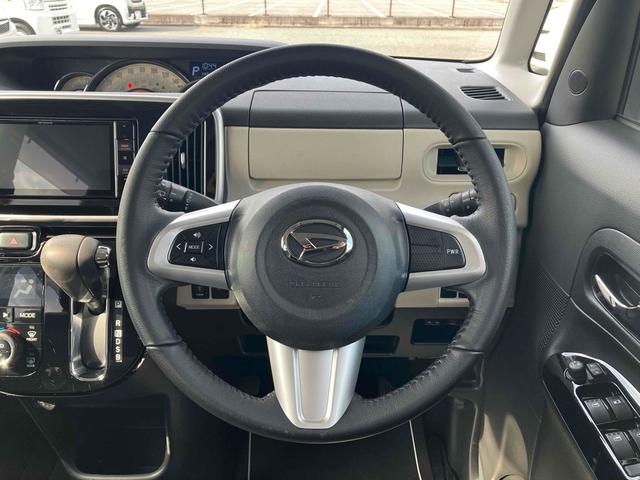 ムーヴキャンバス Ｇブラックインテリアリミテッド　ＳＡＩＩＩ　ストライプカラー（グレー）　スマートアシスト３　３６０°ＶＩＥＷスイッチ　寒冷地仕様　シートヒーター　両側パワースライドドア　ＬＥＤヘッドランプ＆フォグランプ　１４インチオプションホイールキャップ（34枚目）