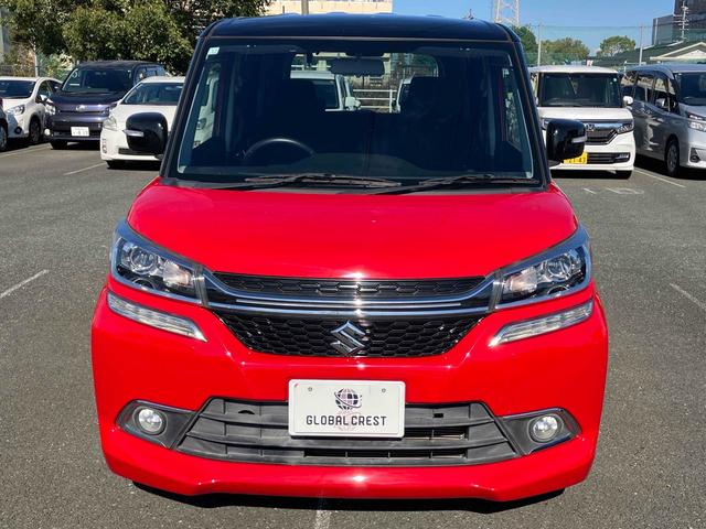 ソリオバンディット ハイブリッドＭＶ　ブラックルーフ／アイドリングストップ／ＬＥＤヘッドライト／純正１５インチアルミホイル／ナノイー付オートエアコン／ファブリックシート／シートヒーター／後席パーソナルテーブル／社外７インチフルセグＴＶ（3枚目）