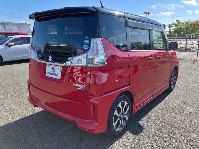 ソリオバンディット ハイブリッドＭＶ　ブラックルーフ／アイドリングストップ／ＬＥＤヘッドライト／純正１５インチアルミホイル／ナノイー付オートエアコン／ファブリックシート／シートヒーター／後席パーソナルテーブル／社外７インチフルセグＴＶ（7枚目）