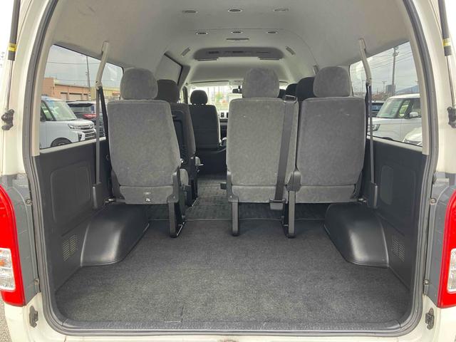 ハイエースワゴン グランドキャビン 10人乗/バックモニターセット/助手席側パワースライドドア/リアクーラー/リアヒーター/15インチホイールキャップ/ハロゲンヘッドライト/スマートキー&プッシュスタート/ETC/カーオーディオ(30枚目)