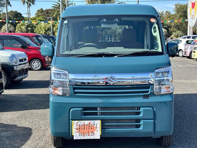 エブリイ ジョイン　５速マニュアル　両側スライドドア　ナビ　フルセグＴＶ　ＢＴ　ＤＶＤ　クリアランスソナー　レーンアシスト　衝突被害軽減システム　ＬＥＤヘッドランプ　電動格納ミラー　シートヒーター　　盗難防止システム（2枚目）