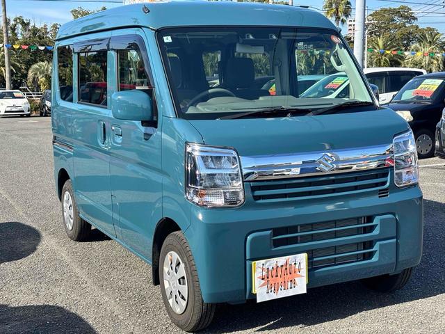 エブリイ ジョイン　５速マニュアル　両側スライドドア　ナビ　フルセグＴＶ　ＢＴ　ＤＶＤ　クリアランスソナー　レーンアシスト　衝突被害軽減システム　ＬＥＤヘッドランプ　電動格納ミラー　シートヒーター　　盗難防止システム（3枚目）