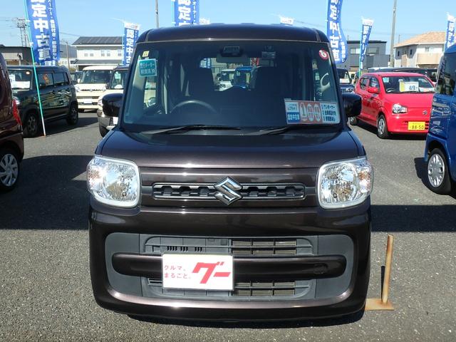 スペーシア ハイブリッドG ドライブレコーダー ナビ アイドリングストップ スマートキー プッシュスタート ブレーキサポート レーンサポート ソナー オートライト オートエアコン サイドWエアバック 電動格納ミラー(3枚目)