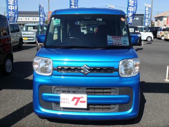 スペーシア ハイブリッドG ドライブレコーダー ナビ アイドリングストップ スマートキー プッシュスタート ブレーキサポート レーンサポート ソナー オートライト オートエアコン サイドWエアバック 電動格納ミラー(3枚目)