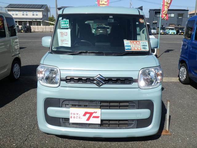 スペーシア ハイブリッドG ブレーキサポートレス ドライブレコーダー ナビ アイドリングストップ スマートキー プッシュスタート オートライト オートエアコン サイドWエアバック 電動格納ミラー(3枚目)