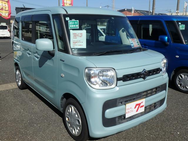 スペーシア ハイブリッドG ブレーキサポートレス ドライブレコーダー ナビ アイドリングストップ スマートキー プッシュスタート オートライト オートエアコン サイドWエアバック 電動格納ミラー(4枚目)